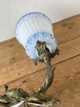 画像13: フランス リボンとブルーの 小花模様がやさしい ウォールライト