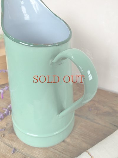 画像6: フランス 外も中も色が素敵な ホーロー製ジャグ