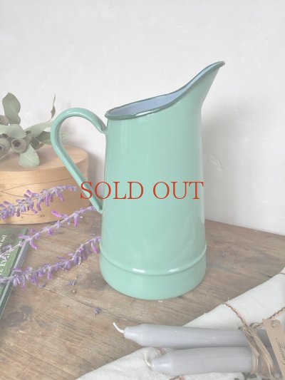 画像4: フランス 外も中も色が素敵な ホーロー製ジャグ