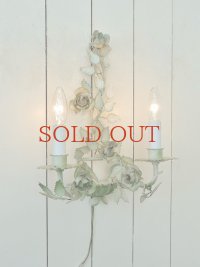 フランス 薔薇のモチーフが素敵な アイアンウォールライト  30%OFF 