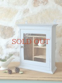 ブルーグレーの色が 大人っぽい ウォールキャビネット   30%OFF 