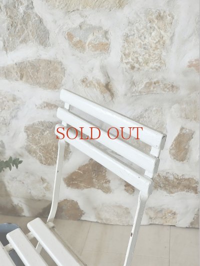 画像2: フランス 折りたたみ式 ガーデンチェア  40%OFF 