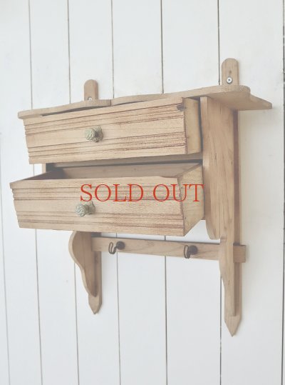 画像9: フランス 壁掛けドローワー
