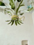 画像14: フランス 小花がかわいい アイアン製シャンデリア