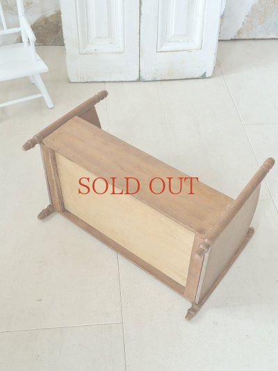 画像16: かわいい ドールキャップ付き 木製ドールベッド