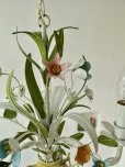 画像10: フランス 小花がかわいい アイアン製シャンデリア