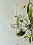 画像9: フランス 小花がかわいい アイアン製シャンデリア