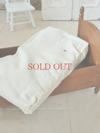 画像8: かわいい ドールキャップ付き 木製ドールベッド