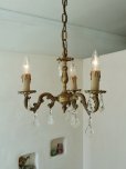 画像3: フランス 真鍮のデザインが素敵な 3灯シャンデリア