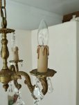 画像11: フランス 真鍮のデザインが素敵な 3灯シャンデリア