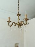 画像5: フランス 真鍮のデザインが素敵な 3灯シャンデリア