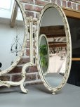 画像5: イギリス 装飾が素敵な オーバル三面鏡