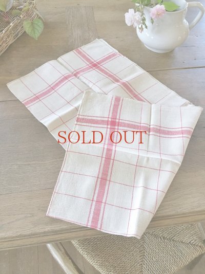 画像7: フランス イニシャルがかわいい リネン製キッチンクロス