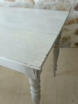 画像4: フランス 脚のデザインが素敵な ホワイトテーブル