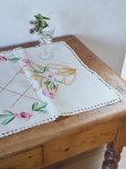 画像5: フランス お花の刺繍が素朴で かわいいテーブルクロス