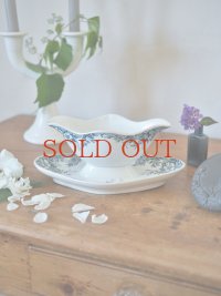 フランス 野ばらの絵柄が素敵な 陶器製ソーシエ