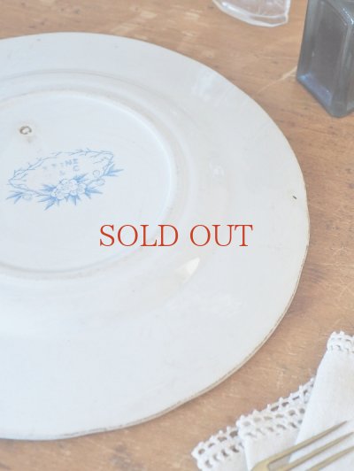 画像8: フランス 1900年前後の お花柄がかわいい サルグミンヌU&Cプレート