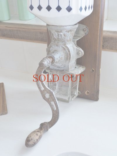 画像3: フランス 格子柄がかわいい コーヒーグラインダー