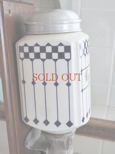画像6: フランス 格子柄がかわいい コーヒーグラインダー
