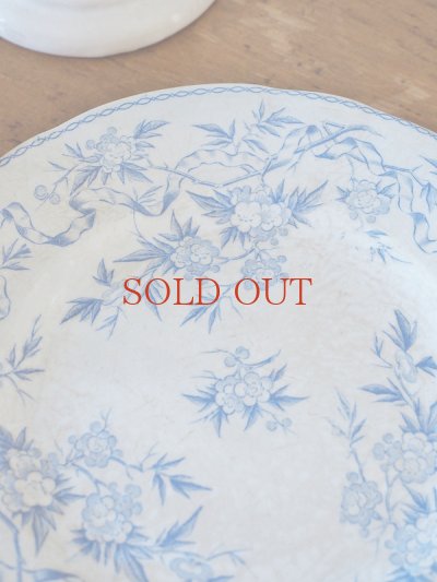 画像4: フランス 1900年前後の お花柄がかわいい サルグミンヌU&Cプレート