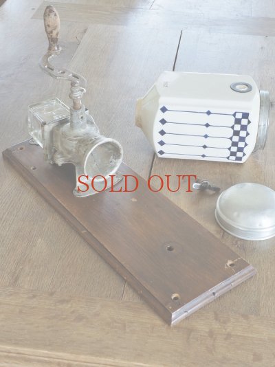 画像17: フランス 格子柄がかわいい コーヒーグラインダー