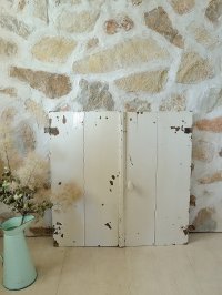 フランス オリジナルペイントが かわいいキャビネットドア