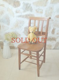 イギリス 背もたれのデザインが かわいいチャーチチェア  30%OFF 