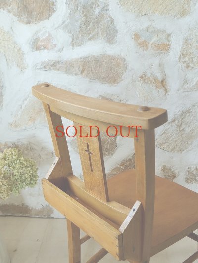 画像12: イギリス クロスがかわいい チャーチチェア