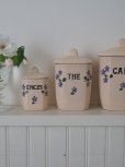 画像3: フランス ディゴワン製 お花がかわいい陶器製 キャニスター４個セット