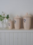 画像10: フランス ディゴワン製 お花がかわいい陶器製 キャニスター４個セット