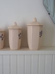 画像5: フランス ディゴワン製 お花がかわいい陶器製 キャニスター４個セット