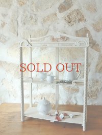 フランス デザインが素敵な ホワイトシェルフ  40%OFF 