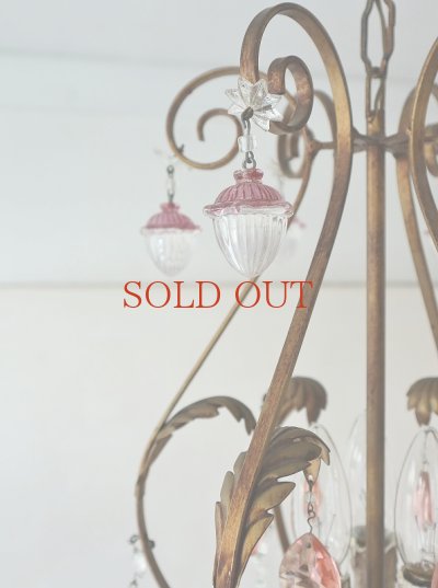画像9: フランス レアなパーツがかわいい シャンデリア