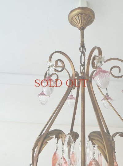 画像8: フランス レアなパーツがかわいい シャンデリア
