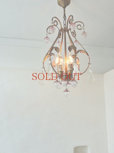 画像5: フランス レアなパーツがかわいい シャンデリア