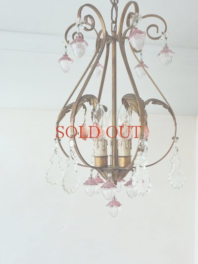画像3: フランス レアなパーツがかわいい シャンデリア