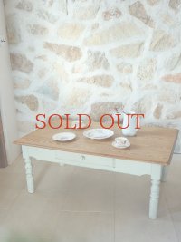 質感のいい 天板が素敵な オールドパイン コーヒーテーブル  60%OFF 