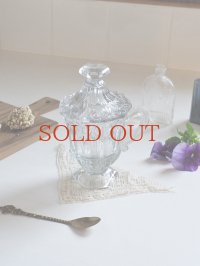 フランス ガラス製 マスタードポット