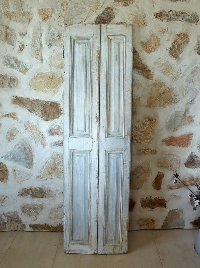 画像2: フランス シャビーなペイントが 素敵なキャビネットドア