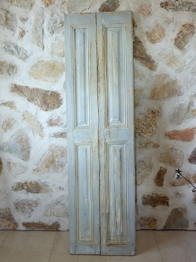 画像2: フランス シャビーなペイントが 素敵なキャビネットドア