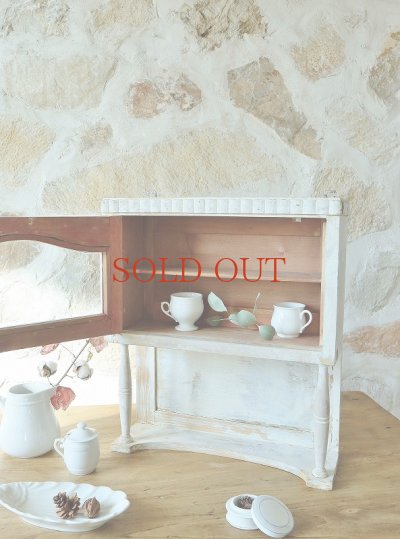 画像2: シャビーなペイントが 素敵なウォールキャビネット  40%OFF 