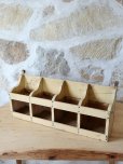 画像3: フランス 素朴なボックス型 木製シェルフ