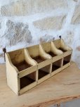 画像9: フランス 素朴なボックス型 木製シェルフ