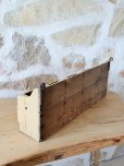 画像13: フランス 素朴なボックス型 木製シェルフ