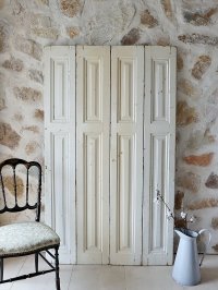 フランス オリジナルペイントが 素敵なキャビネットドア