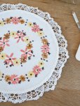 画像3: フランス お花の刺繍がかわいい テーブルクロス