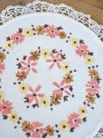 画像5: フランス お花の刺繍がかわいい テーブルクロス