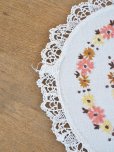 画像4: フランス お花の刺繍がかわいい テーブルクロス