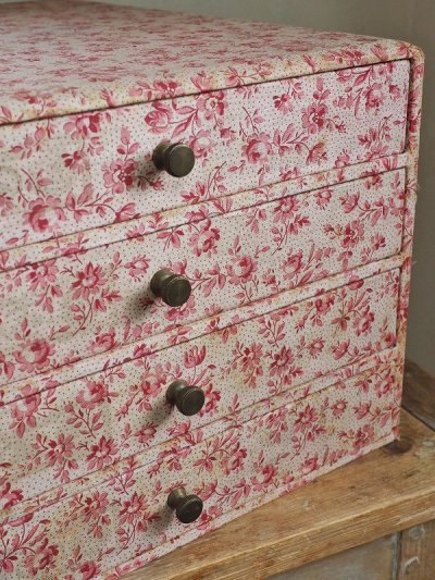 画像4: フランス 小花がかわいい４段 ソーイングドローワー   20%OFF 