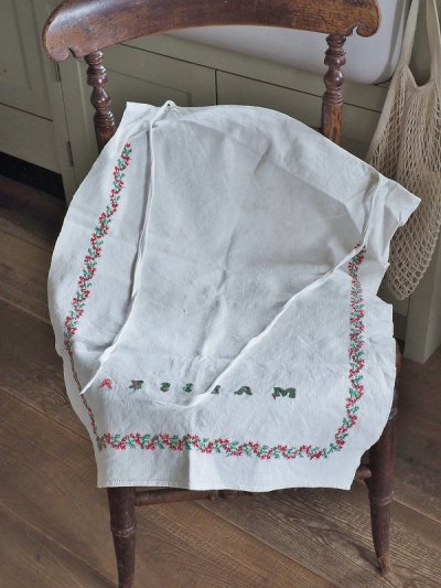 画像12: 名前がかわいい ハンガリアンリネンの エプロン   20%OFF 